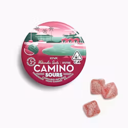 Photograph of product: Kiva Camino Sours Gummy Watermelon Spritz 100mg 10pk
