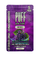 Photograph of product: Grapeness DIAMOND Infused PreRoll 5pk