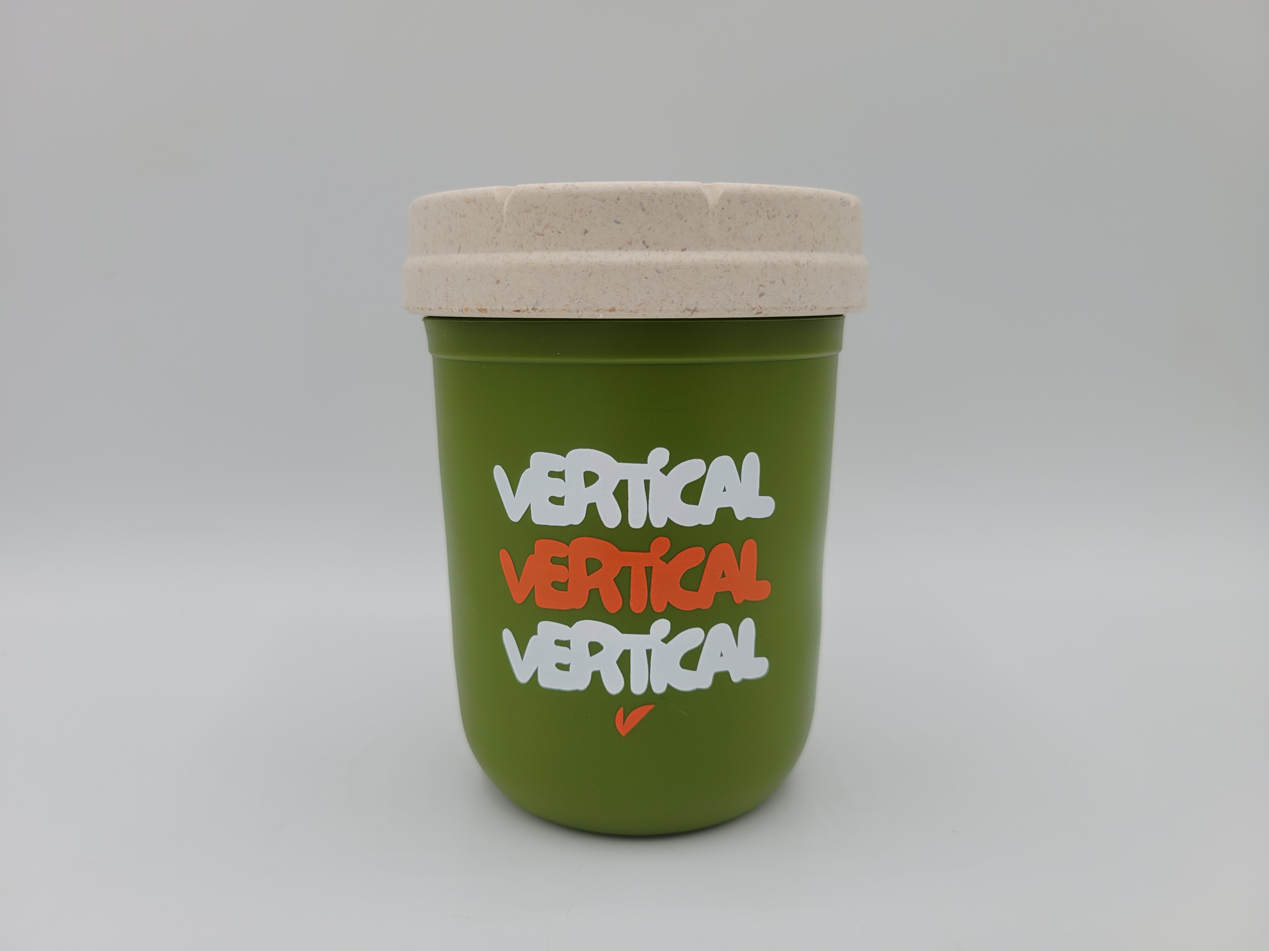 Photograph of product: RE:STASH | VERTICAL STASH JAR | 8OZ | CEDAR GREEN