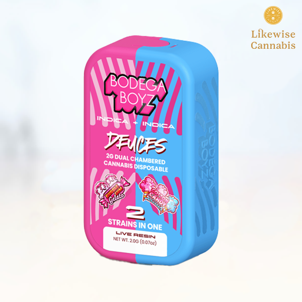 Photograph of product: BUBBLEGUM GELATO X COTTON CANDY 2G LIVE RESIN DUAL STRAIN DISPOSABLE