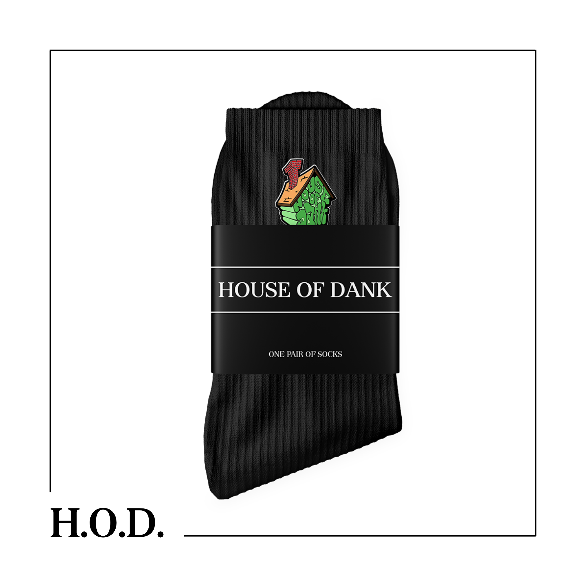 Photograph of product: H.O.D. OG House Black Socks