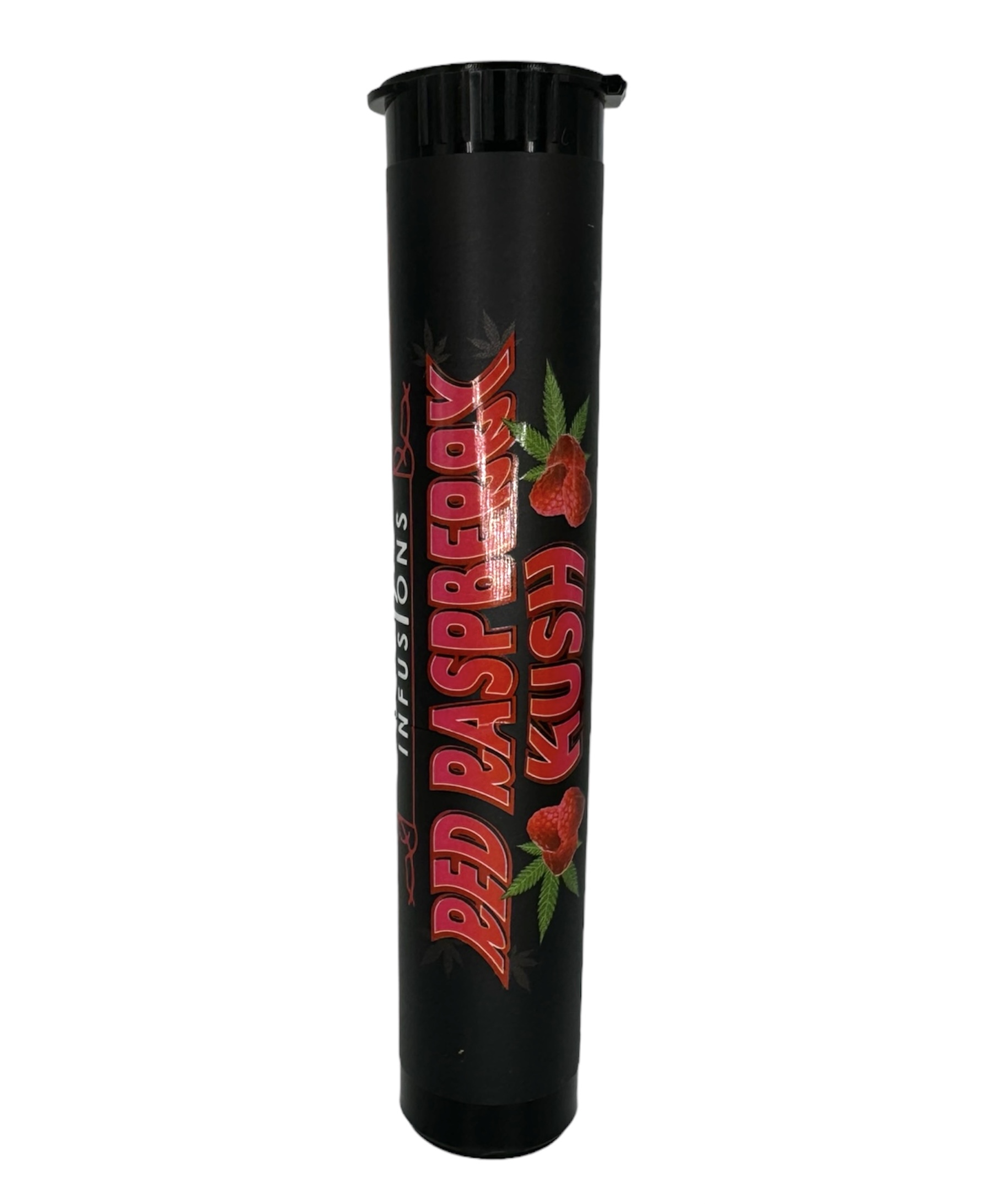 Photograph of product: Red Raspberry Kush Infused Pre Roll