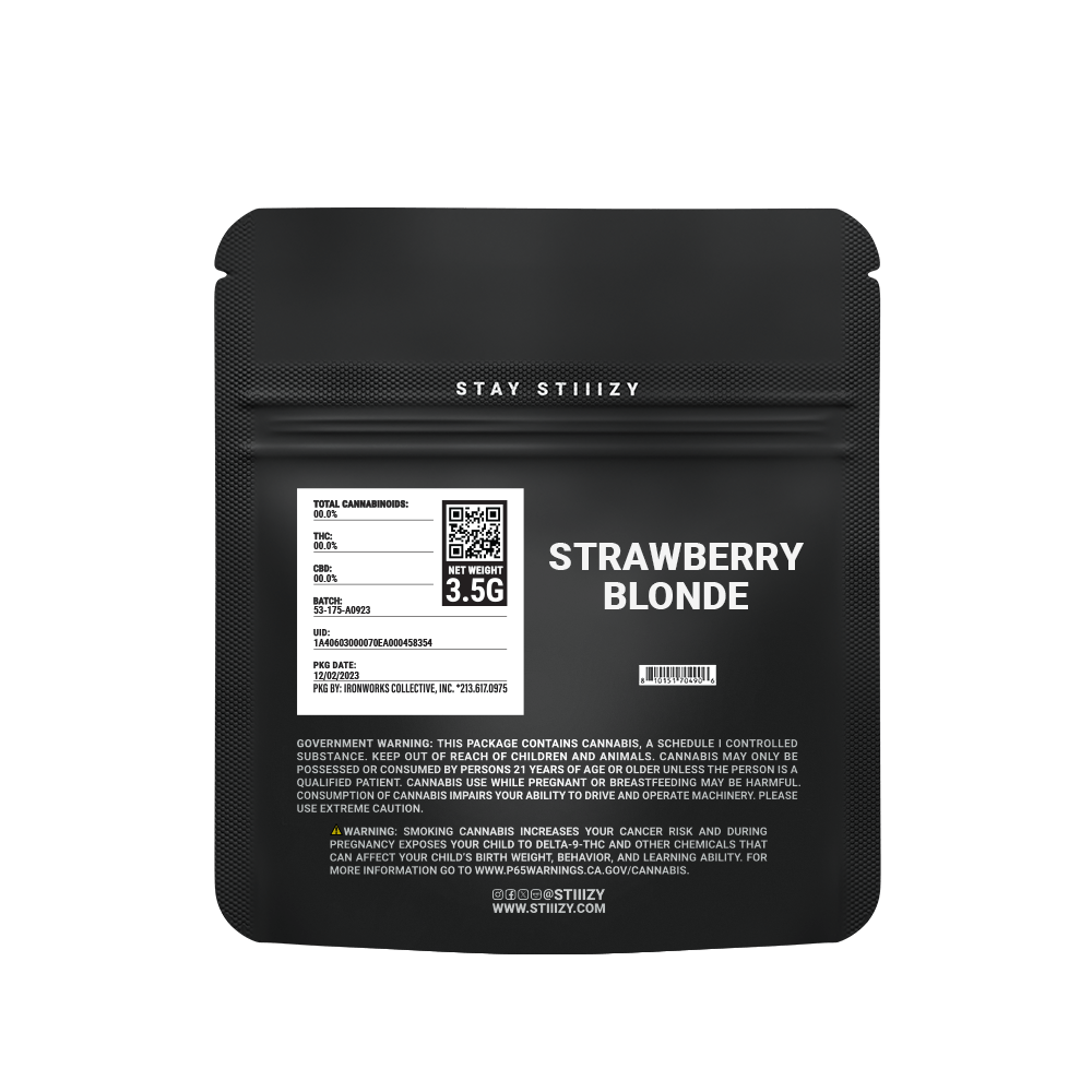 Photograph of product: Strawberry Blonde Black Bag | 3.5g