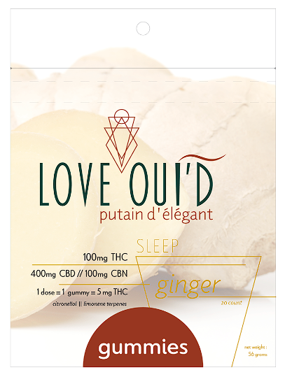 Photograph of Product: Love Oui'd Sleep Ginger Gummies 100mg