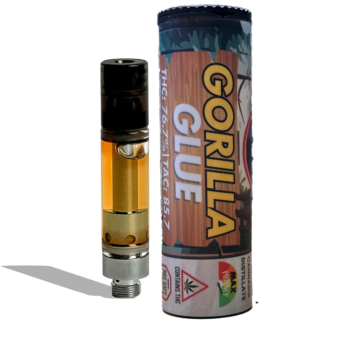 Photograph of product: Gorilla Glue #4 | 1g Distillate Vape Cart | Boopa