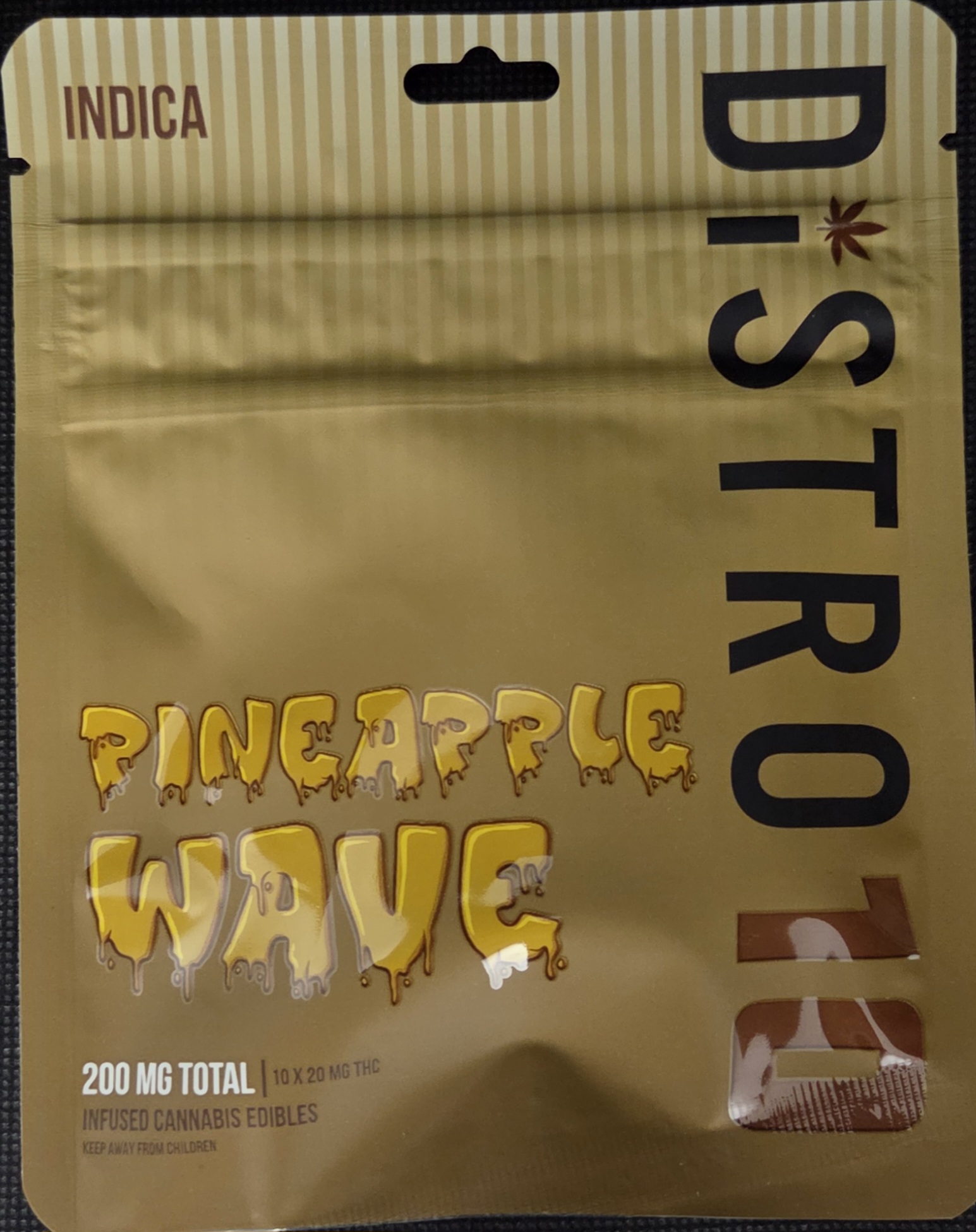 Photograph of product: Distro 10 - Pineapple Wave - 200mg