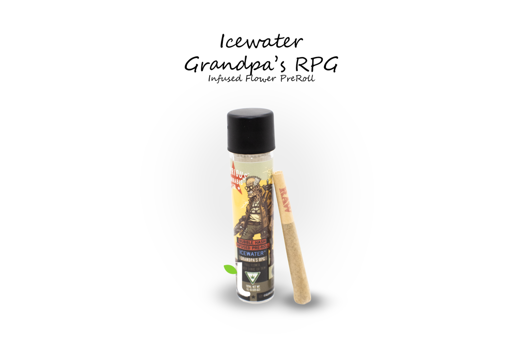 Photograph of product: Grandpa's RPG Icewater au chocolat Infused Pre-Roll