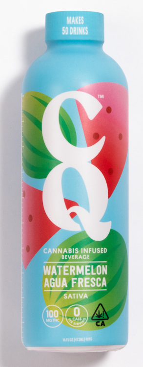 Photograph of product: CANNAQUENCHER 100MG BEVERAGE - WATERMELON AGUA FRESCA