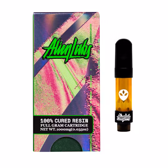 Photograph of product: Space Face [H] Cured Resin 510 Cart Vape | Alien Labs