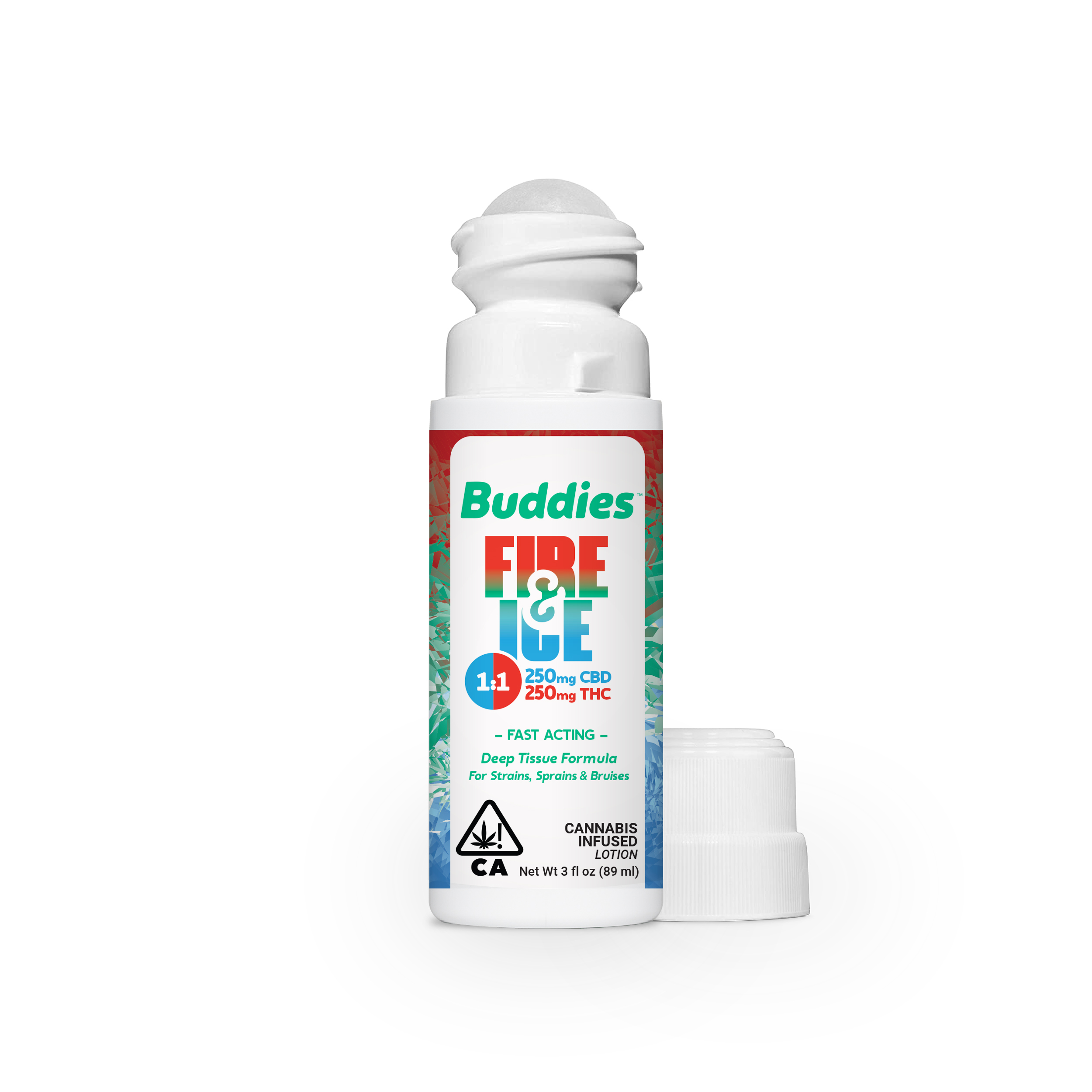 Photograph of product: Fire & Ice 1:1 Cbd:Thc Roll On Topical
