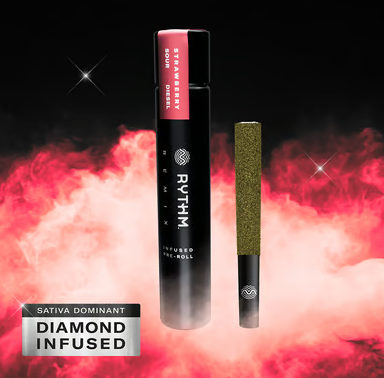 Photograph of product: Strawberry Sour Diesel | Infused Pre-Roll | 1g