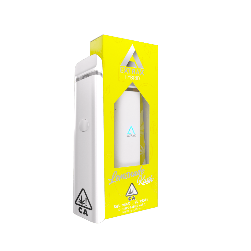 Photograph of product: 1g Lemonade Kush Disposable - Hybrid | Extrax
