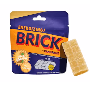 Photograph of product: Cannabals | Pina Colada | Brick Gummies | 100mg