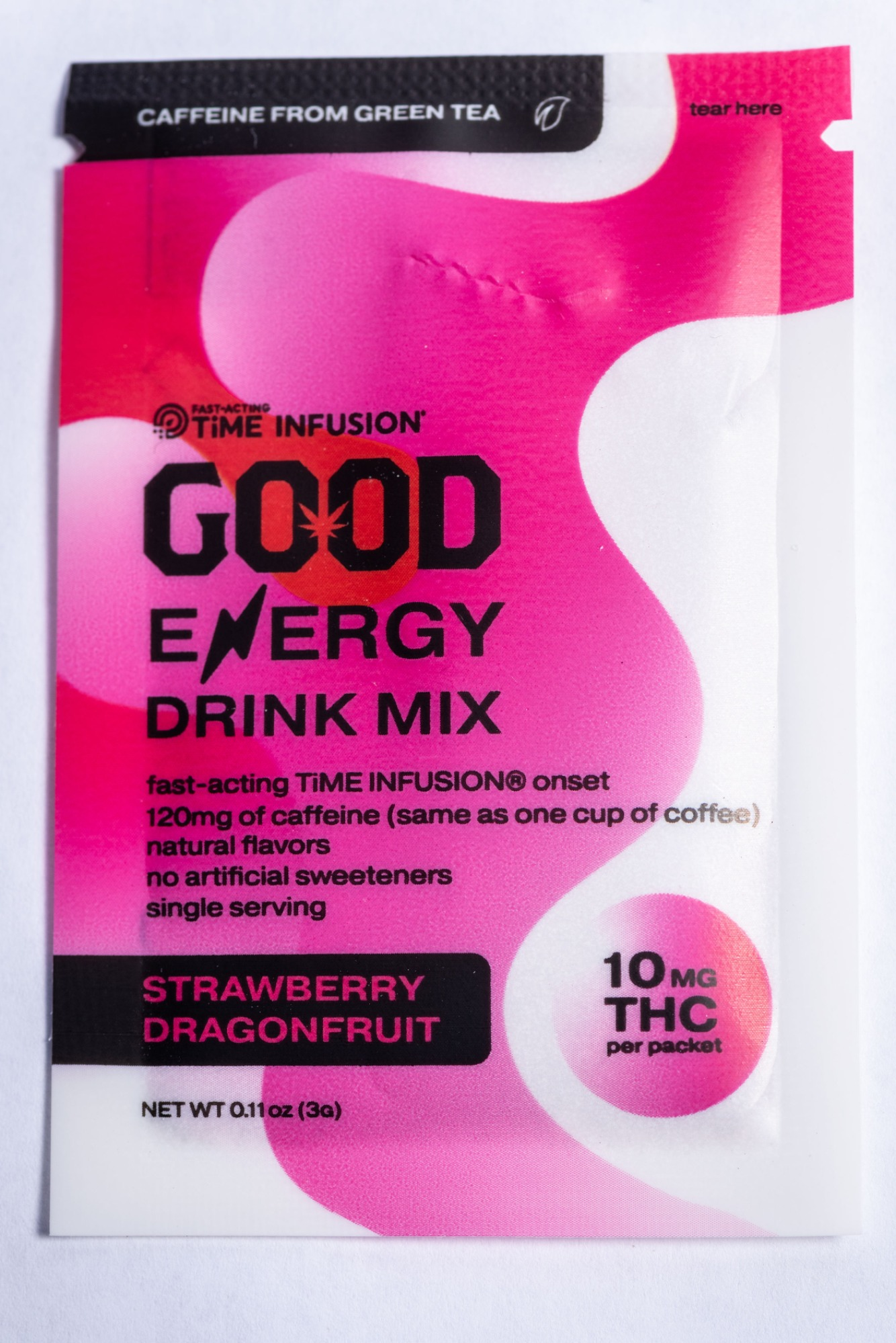 Photograph of product: GOOD Drink Mix Strawberry Dragonfruit Energy 1 Serving