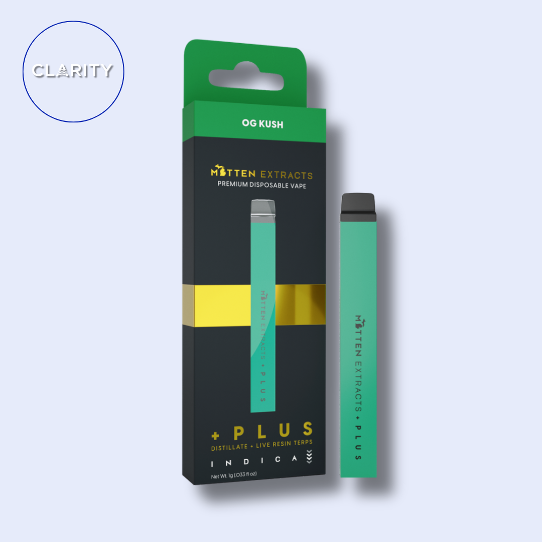 Photograph of product: Mitten Extracts Disposable | OG Kush