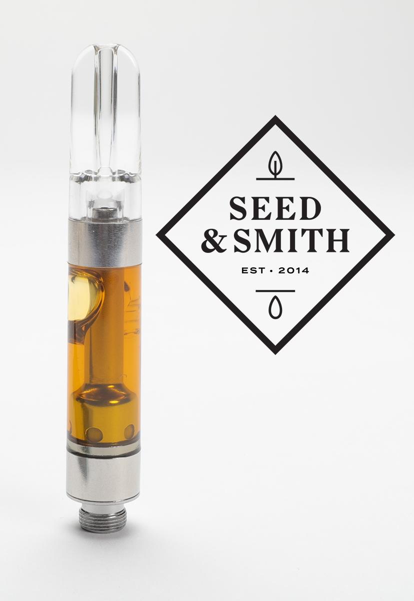 Photograph of Product: Seed & Smith - Live Terp Distillate Cartridge  - Orange Scoops (S)