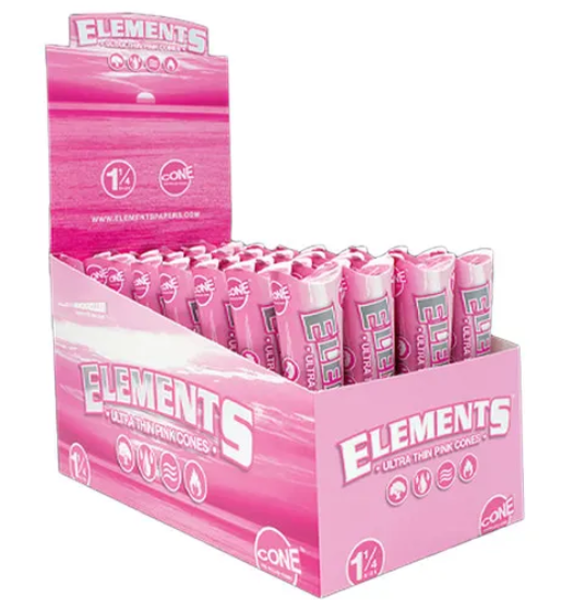 Photograph of product: Elements 1 1/4 Pink Cone 6ct