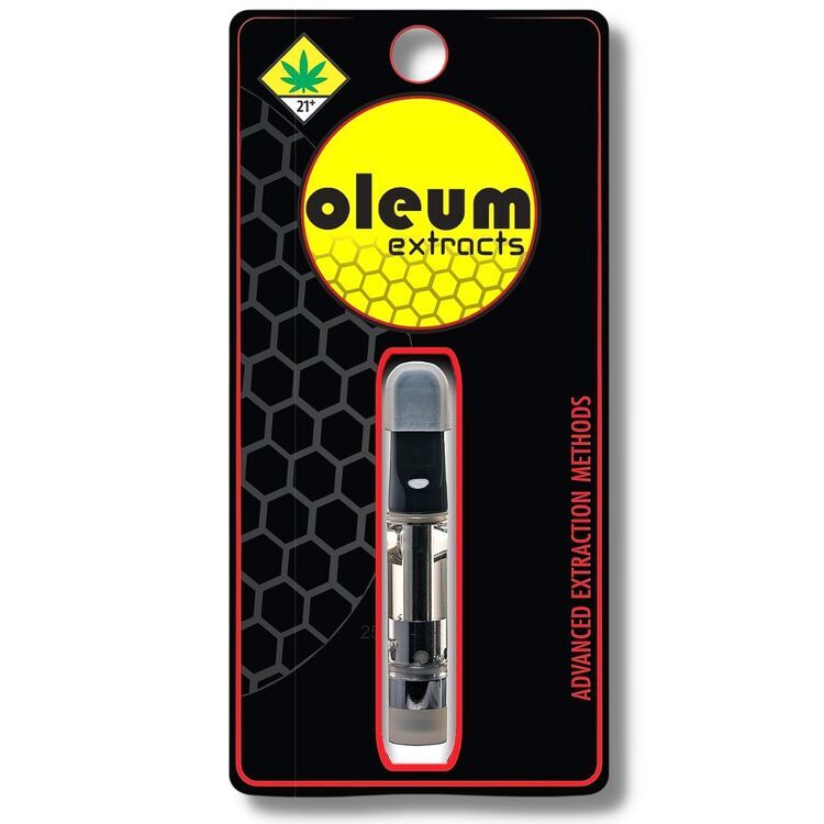 Photograph of Product: Blackberry 2:1 CBD Live Resin 510 Cartridge (Oleum Extracts)