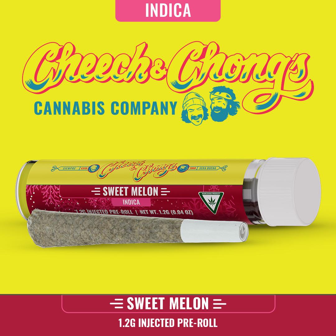 Photograph of product: Cheech & Chong | 1.2g Injected Pre-roll | Sweet Melon