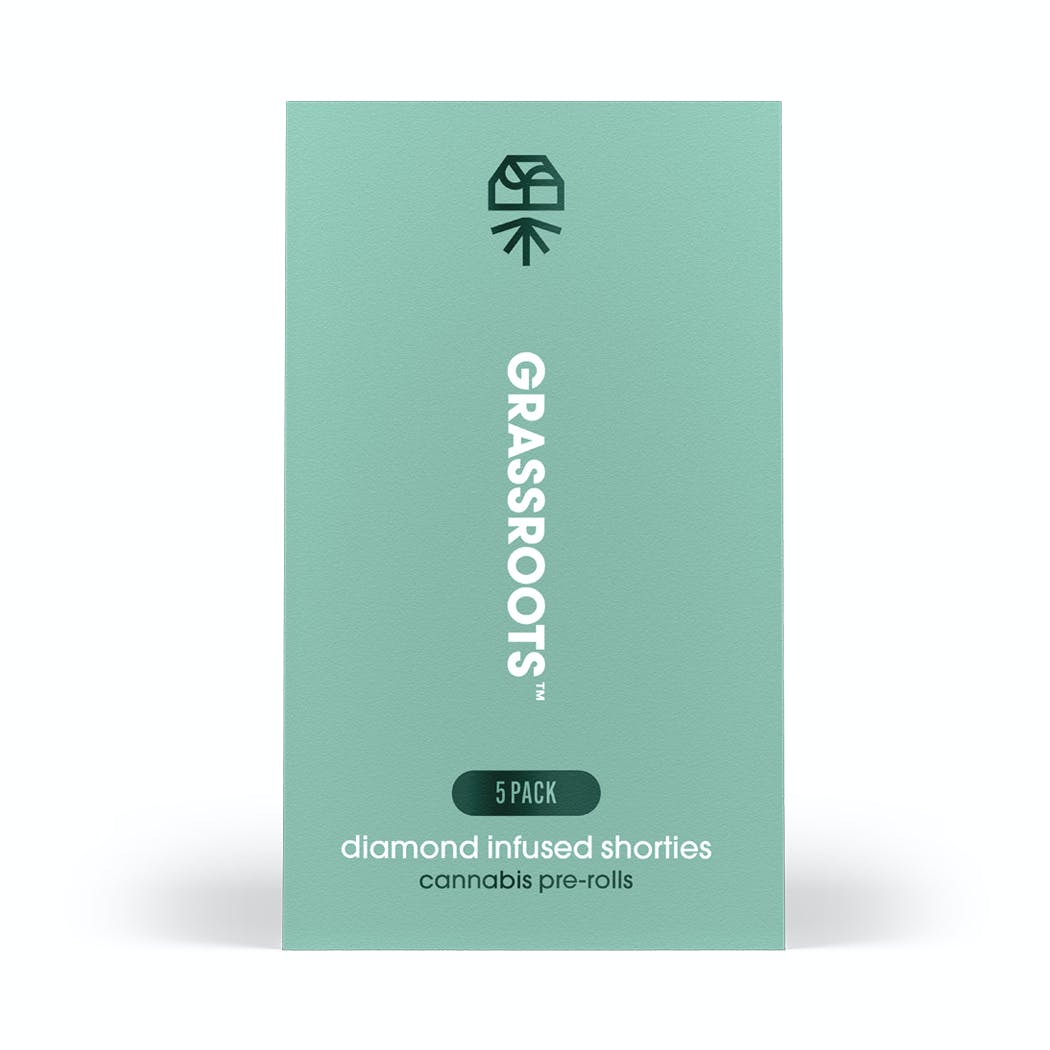 Photograph of product: Diamond Infused Mimosa Kush Mints Shorties 2g (5-Pack | 0.4g Each)