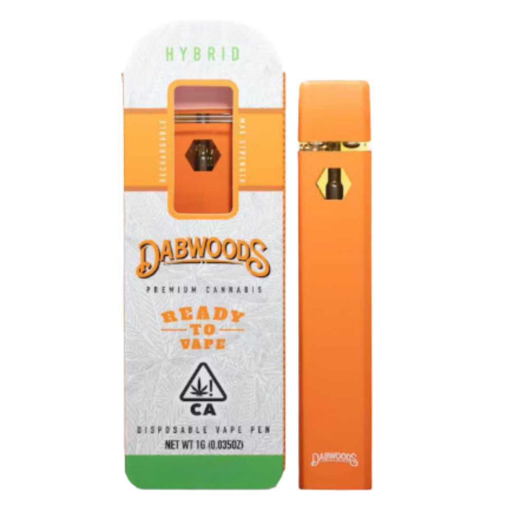 Photograph of product: Dabwoods - Banana OG - AIO Cart 1G Dist Hybrid