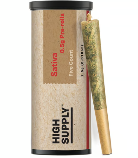 Photograph of product: Rainbows & Cherries | 0.5g | 5pk Infused Pre-Rolls | High Supply