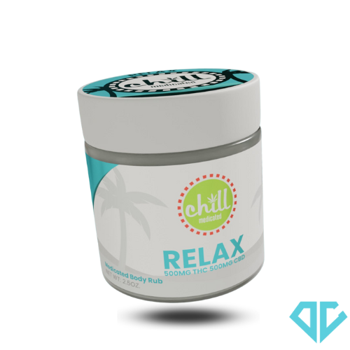 Photograph of product: Chill Medicated Relax Body Rub TH-oui/CBD 500mg/500mg