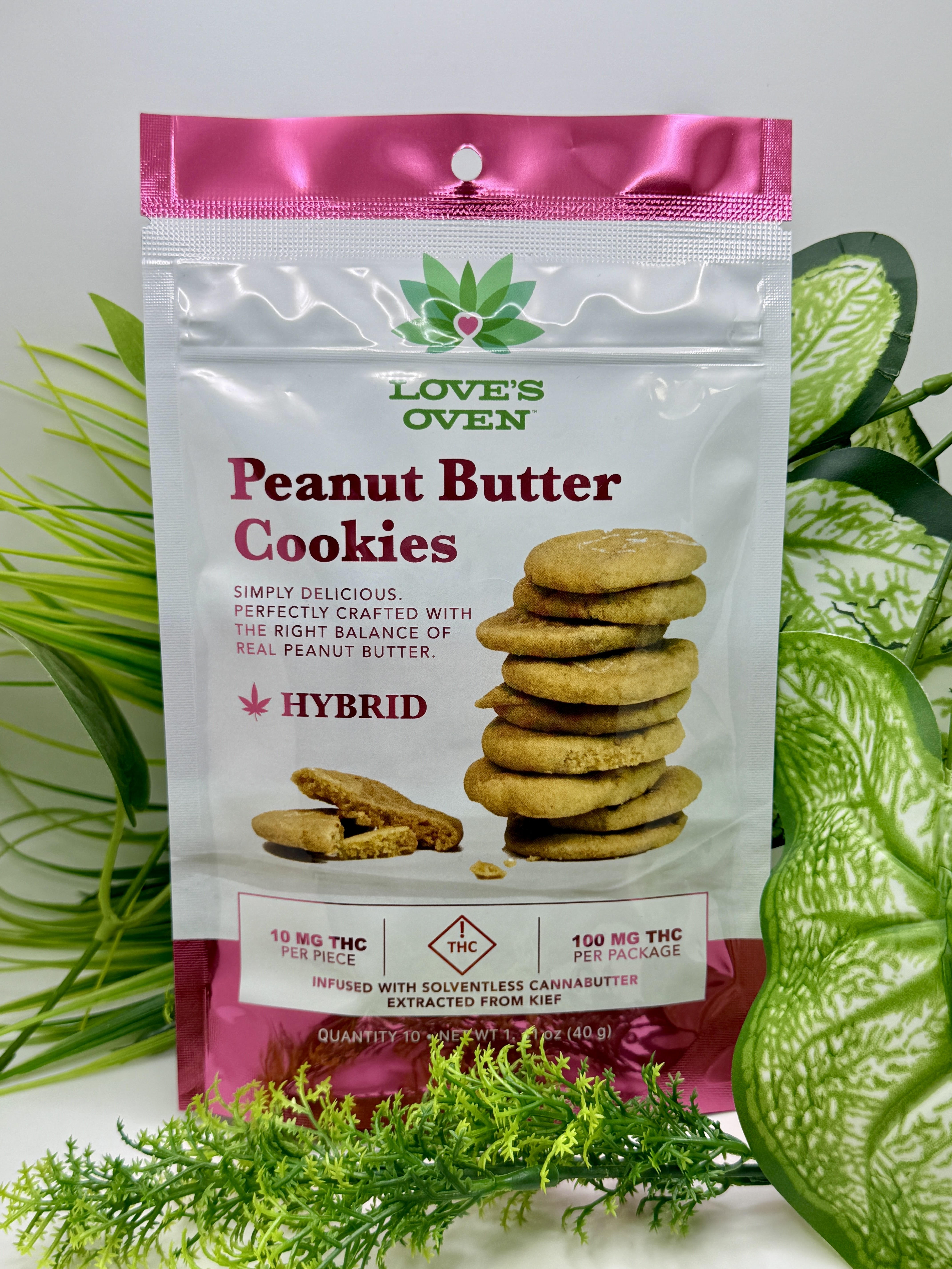 Photograph of product: Love's Oven - Peanut Butter Cookies - 100mg