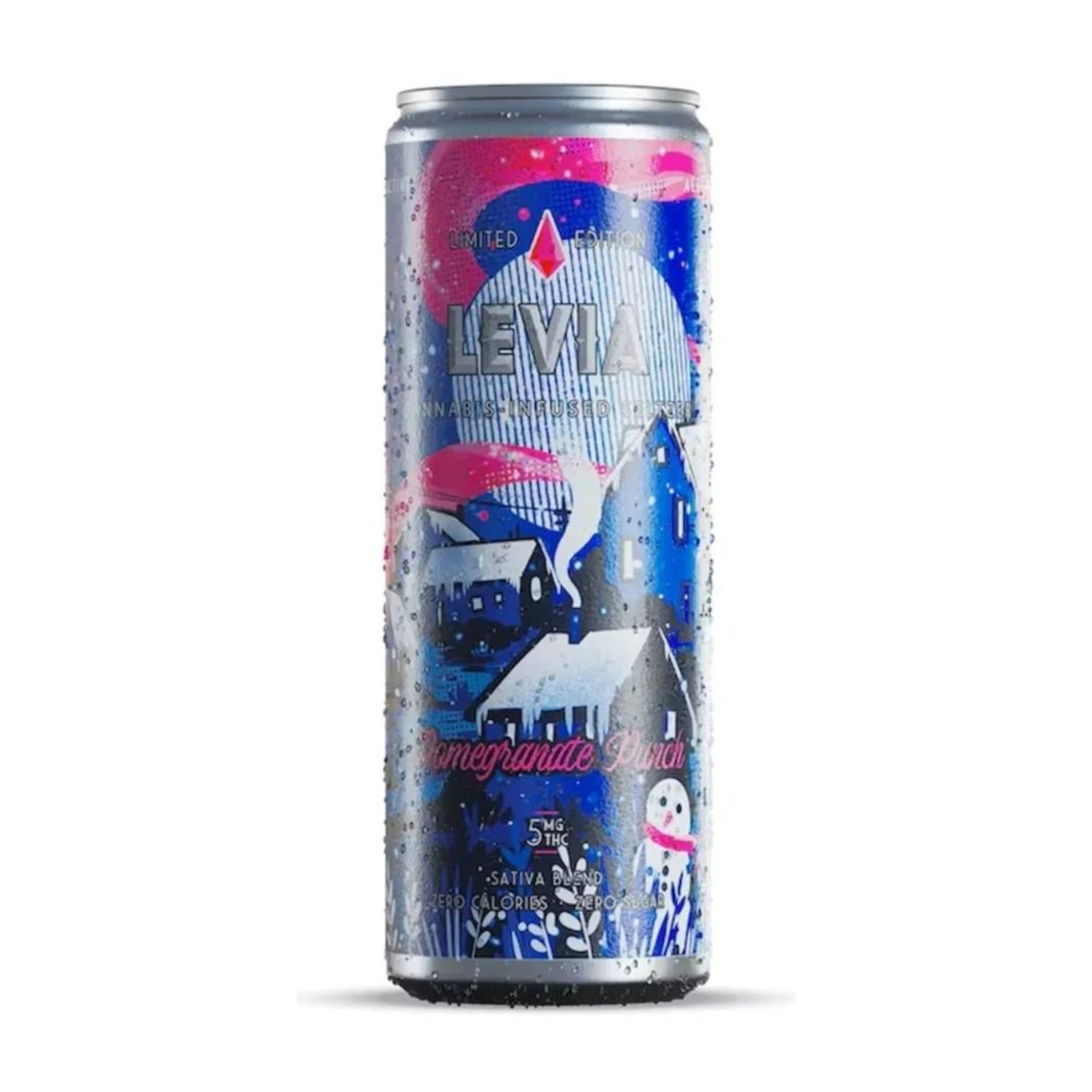 Photograph of product: 5mg Seltzer | Pomegranate Punch | Levia