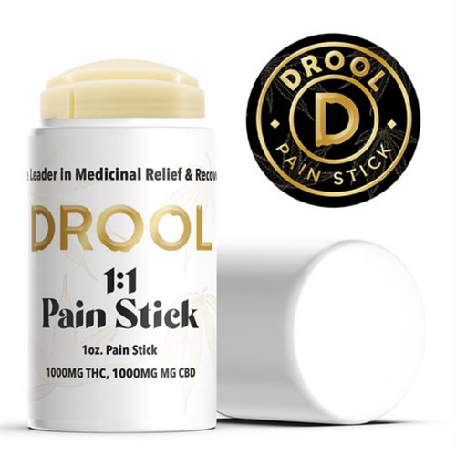 Photograph of product: Drool 1:1 CBD:TH-oui Pain Stick