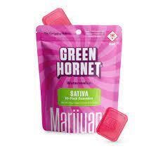 Photograph of product: Green Hornet - Watermelon - 100 mg / 10 count bag
