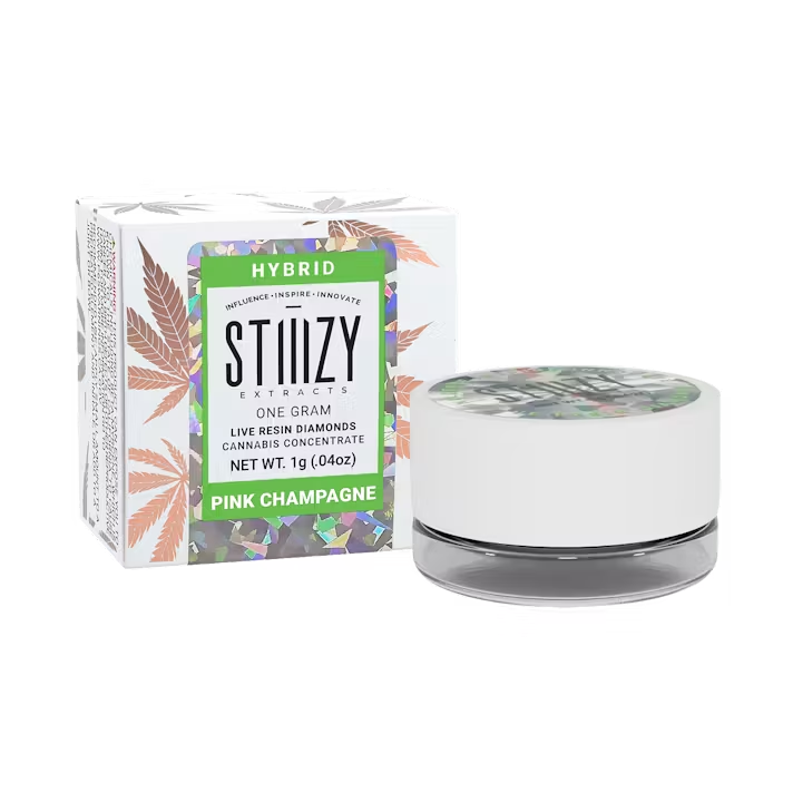 Photograph of product: Pink Champagne Live Resin Diamonds 1g