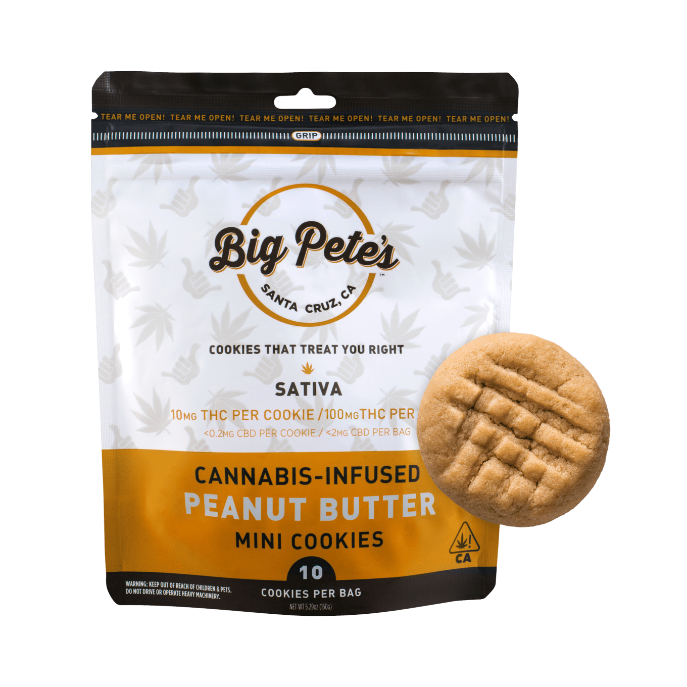 Photograph of product: Big Pete's - 100mg - 10ct - Peanut Butter Oui'd