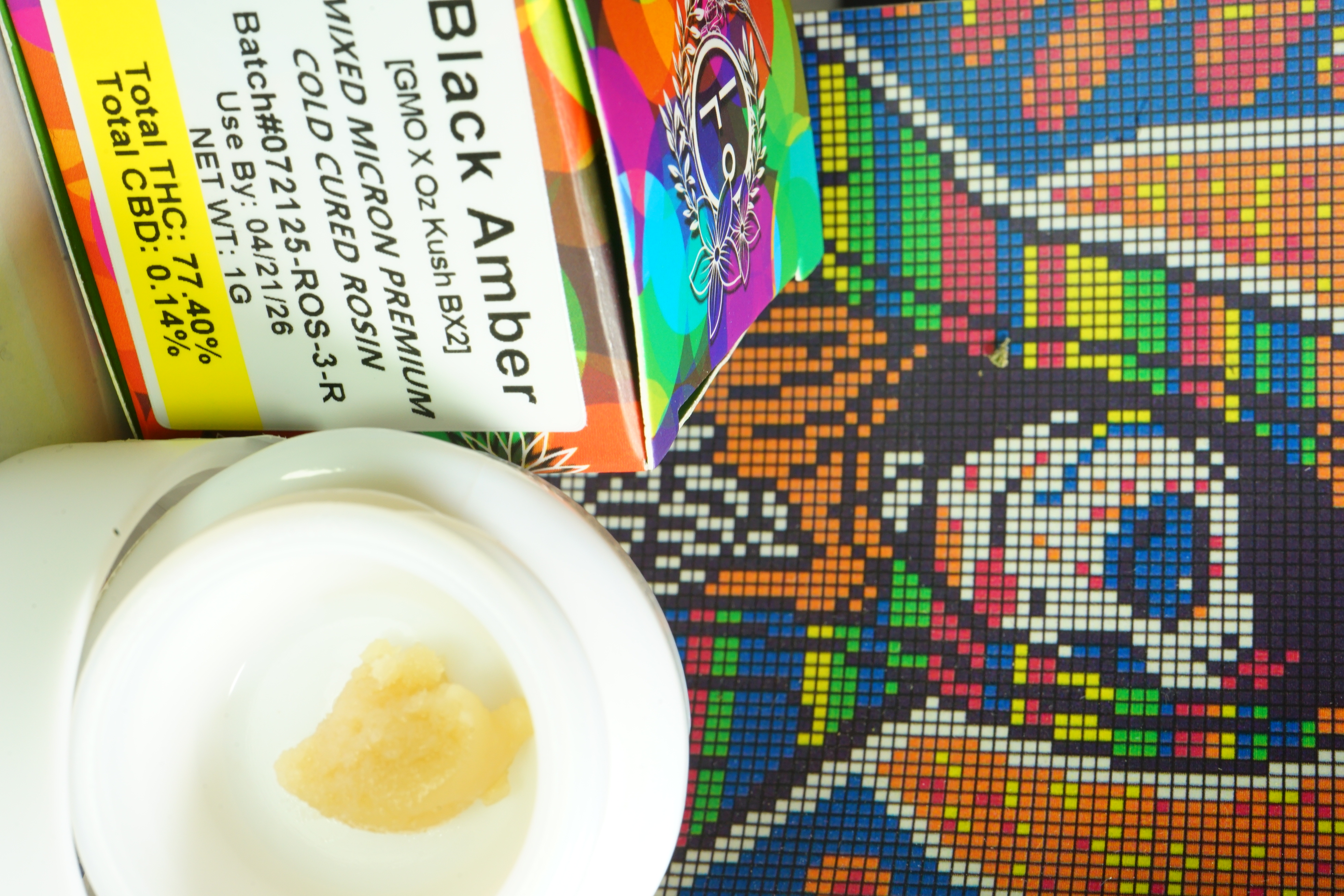 Photograph of product: Olio Rosin - Black Amber MMPCCR