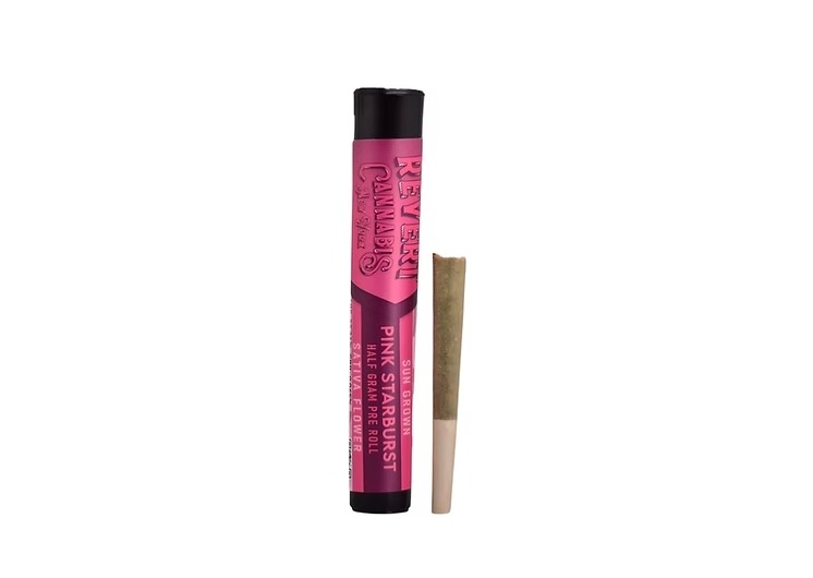 Photograph of product: Revert - Pink Starburst - Pre-Roll - 0.5g