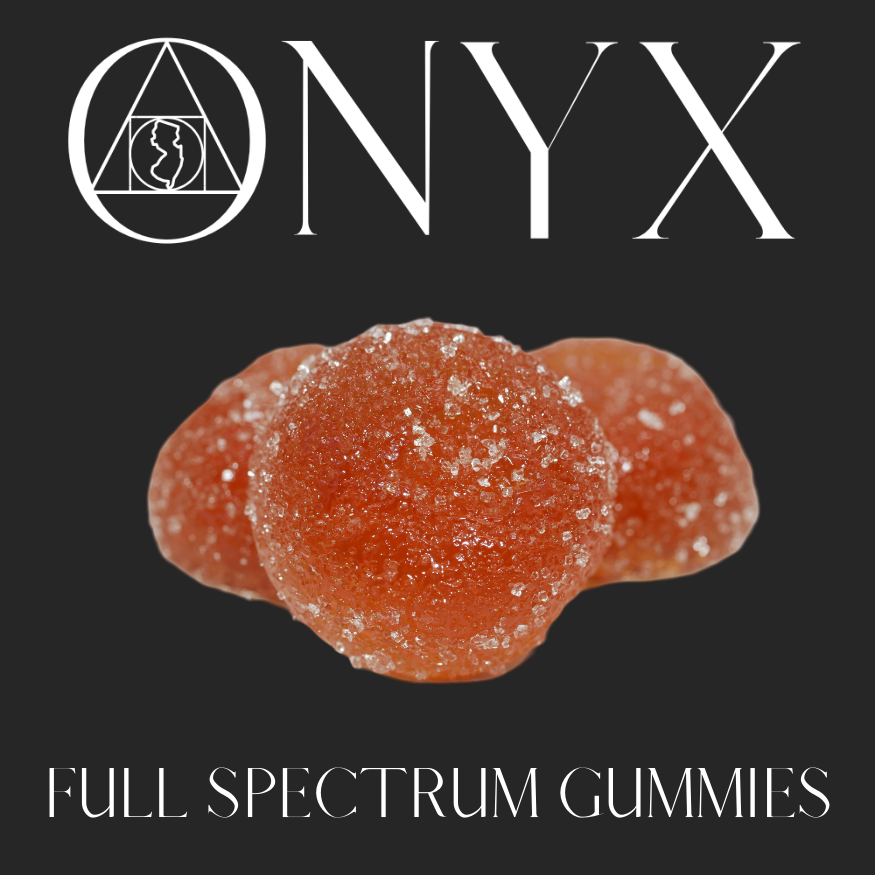 Photograph of product: Onyx | Strawberry Fields (H) Full Spectrum Gummies | 10 Pack (100mg)