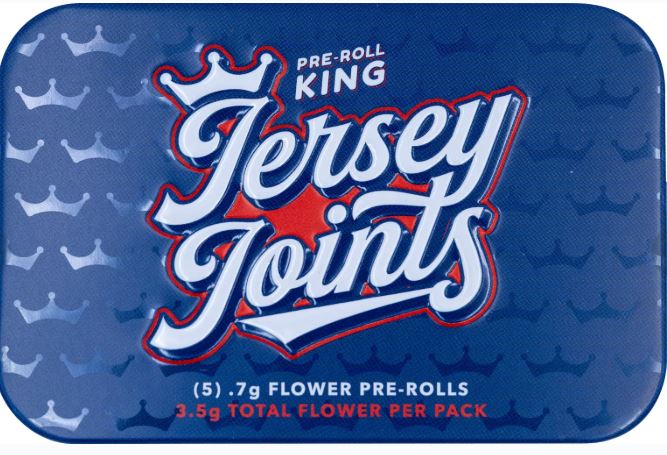 Photograph of product: Fruity Gum Jersey Joints Pre-Roll 5pk