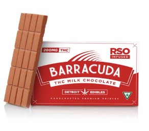 Photograph of product: Barracuda Milk Chocolate RSO Infused  Bar 200mg Rec