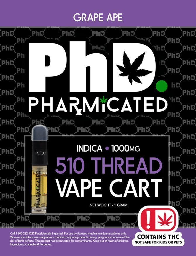 Photograph of Product: Grape Ape Cartridge | 1g