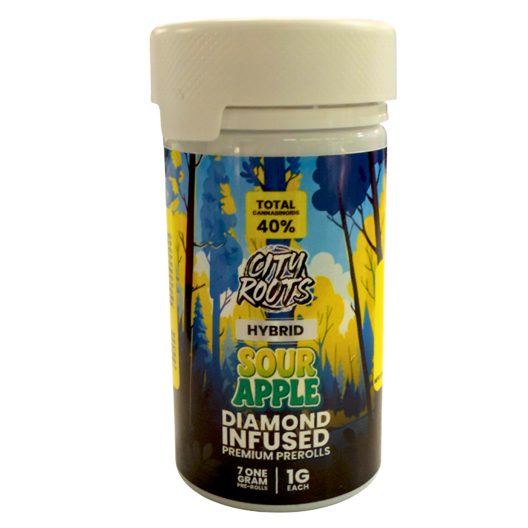 Photograph of product: City Roots - Pina Colada (Hybrid) 7pk Infused Prerolls