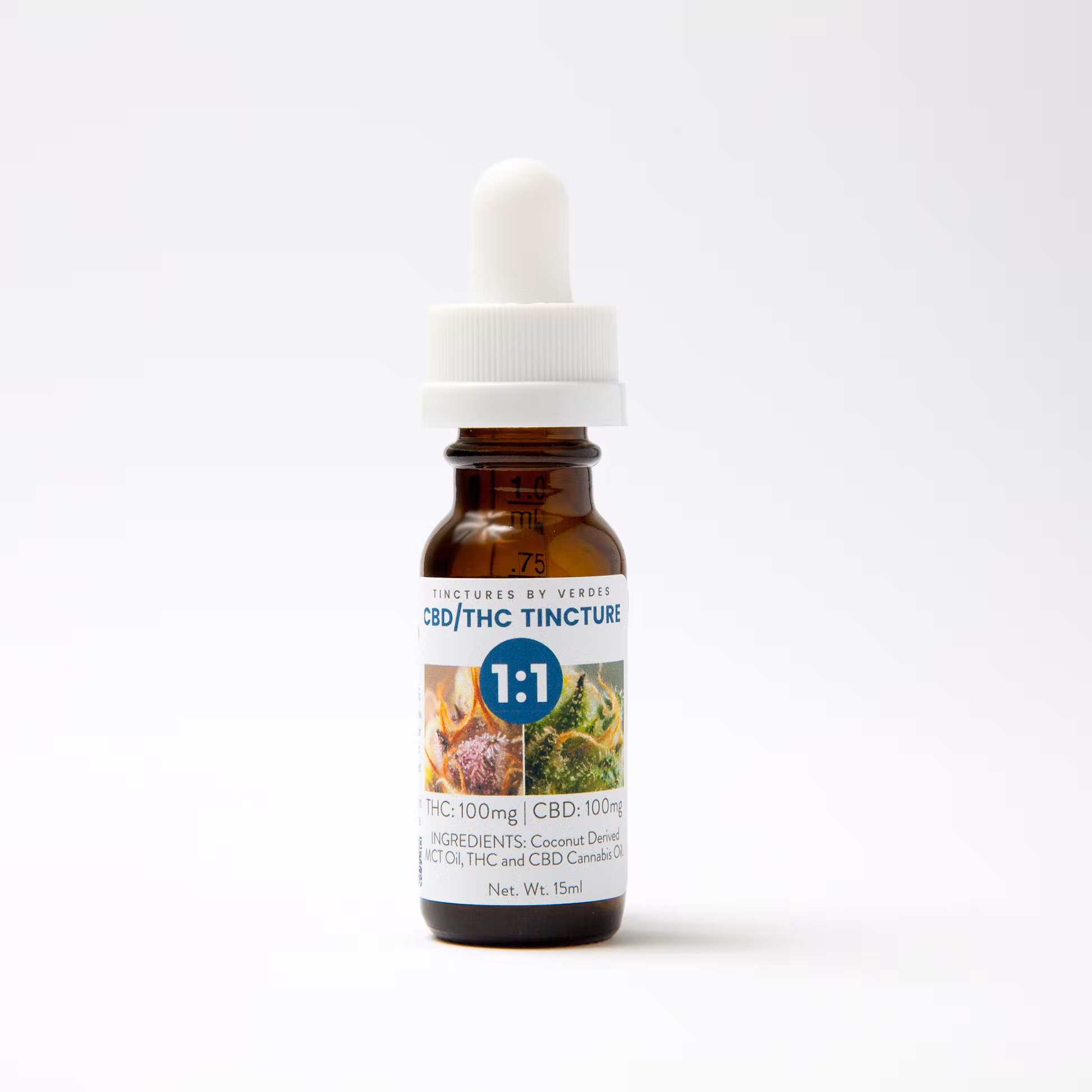 Photograph of product: Verdes - Tincture Balanced CBD/TH-oui 1:1 100mg