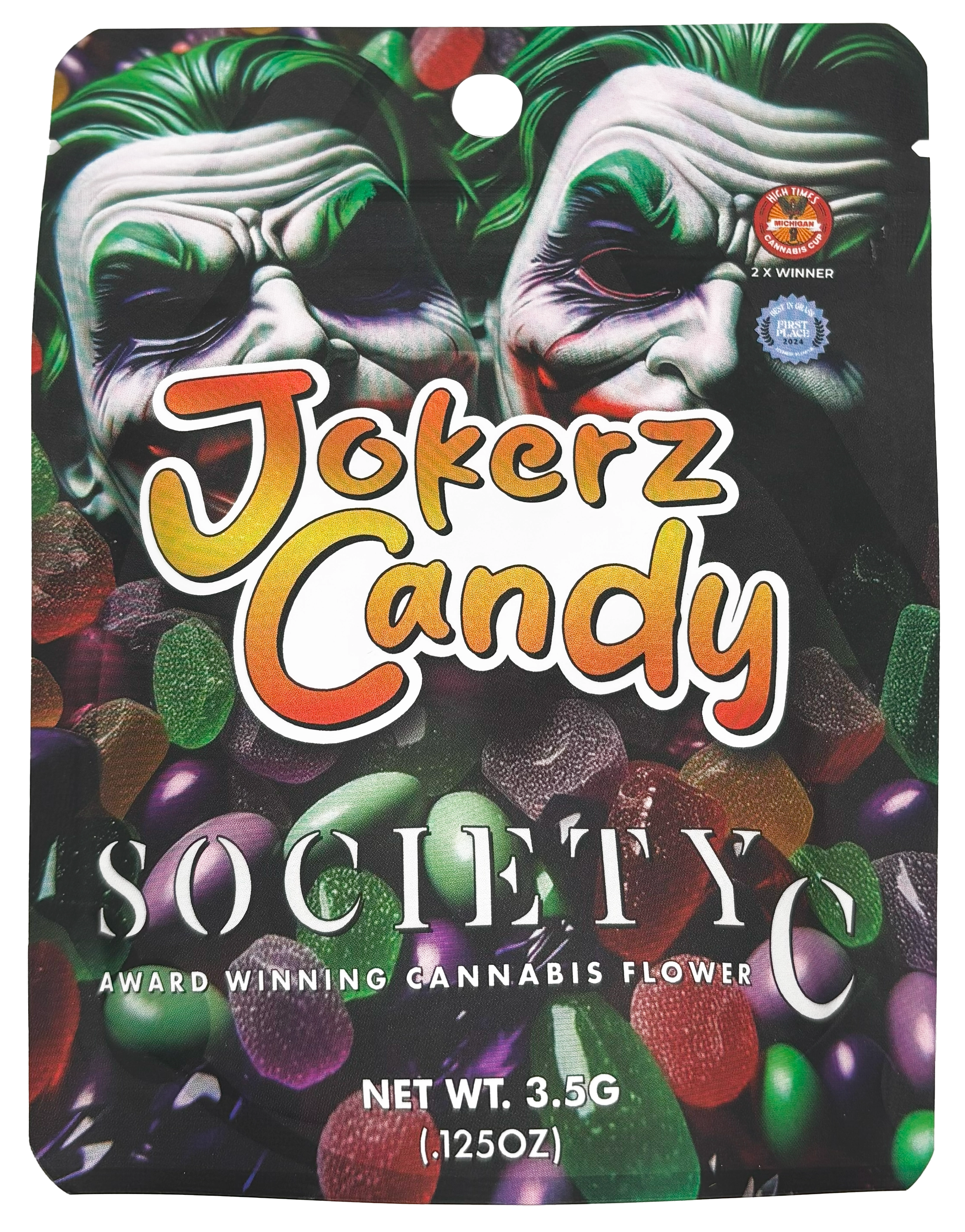 Photograph of product: Society C | Jokerz Candy | Pre-Packaged Flower - 3.5g