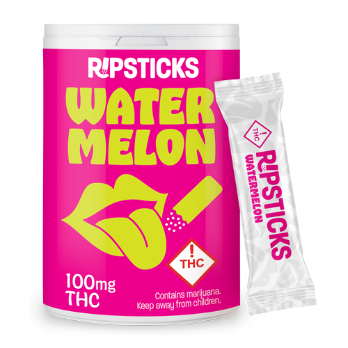Photograph of product: Watermelon Ripsticks | 100mg