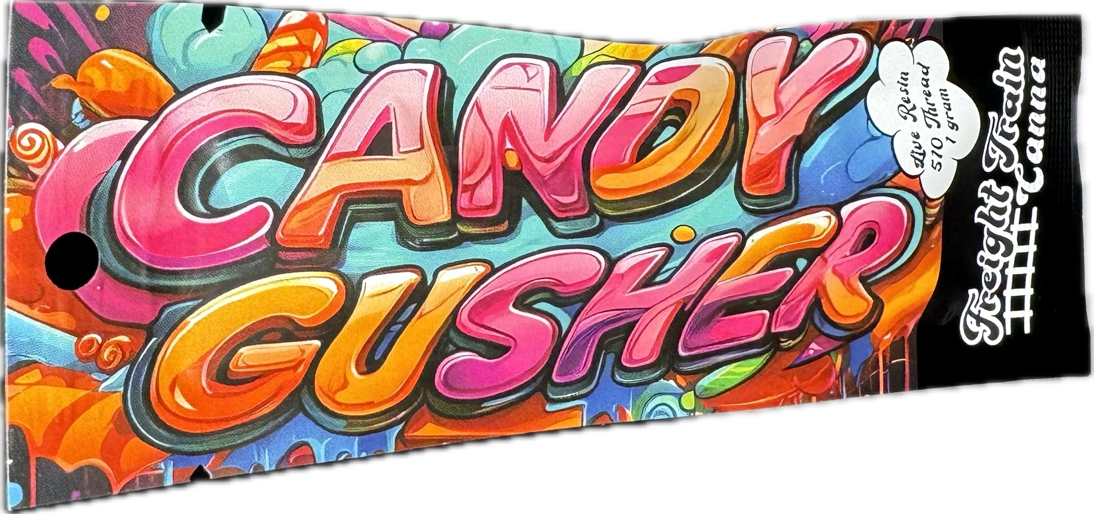 Photograph of product: Candy Gushers | Live Resin 510 Cart | Freight Train