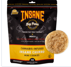 Photograph of product: Insane Churro Oui'd 100mg   10 Pack