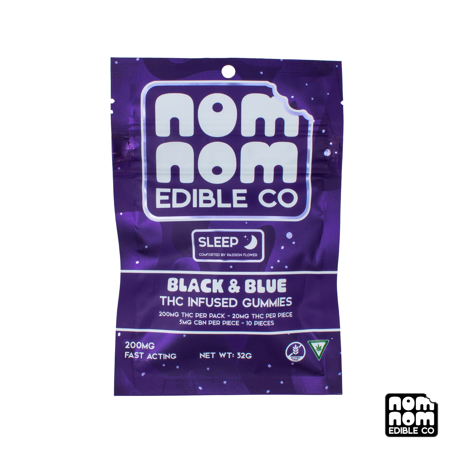 Photograph of product: Sleep Black & Blue Gummies | 200mg