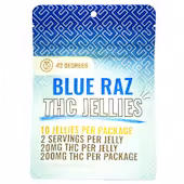 Photograph of product: 42 Degrees- Blue Raspberry TH-oui Jellies-200mg