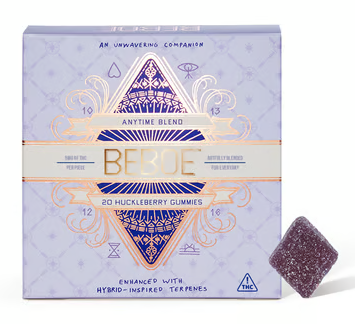 Photograph of product: Beboe Edibles 20pk/100mg- Anytime Huckleberry