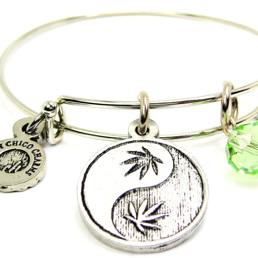 Photograph of product: Bracelet | Oui'd Ying Yang | Expandable Bangle | Chubby Chico Charms