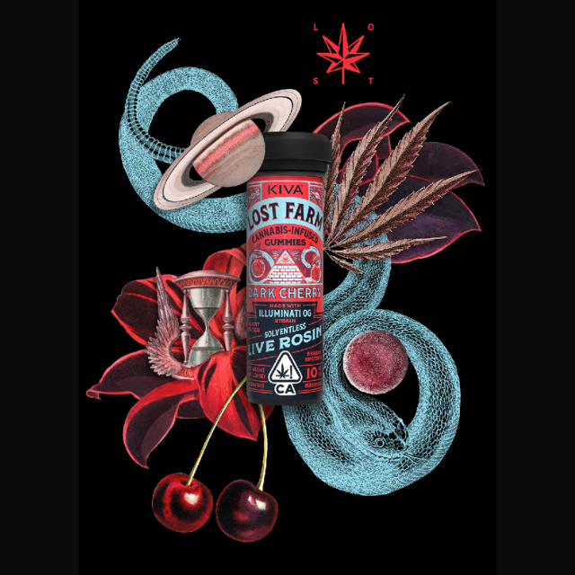 Photograph of product: 10CT- DARK CHERRY- ROSIN- GUMMIES